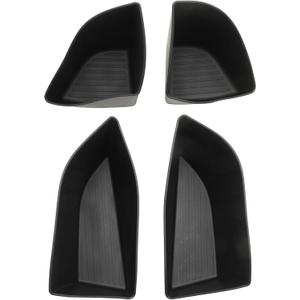 MDEOOSKY 4Pcs Rear Door Side Organizer, TPE Rear Car Door Slot Tray Organizer Black, Replacement for BMW X5 2019-2025