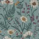 InHome 216-in by 20.5-in Spring Meadow Blue Peel & Stick Wallpaper