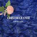 6 Pack 10FT Cheesecloth Table Runner 20 x 120 inch Long Boho Rustic Gauze Romantic Cheese Cloth Sheer Table Runner for Wedding Dining Event Birthday Anniversary Party Decoration(Royal Blue)