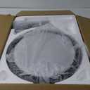 TCL Ceiling Fans with Lights, 52 Inch Low Profile Ceiling Fan with Light and Remote Control, Flush Mount, DC Reversible Motor, Noiseless, 6 Speeds Ceiling Fan for Bedroom (Black)