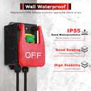 110V to 120V Single Phase On/Off Switch, Emergency Stop Switch, Table Saw Switch with Large Stop Sign Paddle for Quick Cut-Off of Power to Milling Machines and Electrical Equipment (Off)