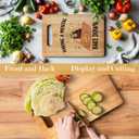 WNAGT Funny Cutting Board Kitchen Decor, Gothic Kitchen Decor, Bamboo Cutting Boards For Kitchen, Decorative Chopping Boards For Kitchen(Style D)