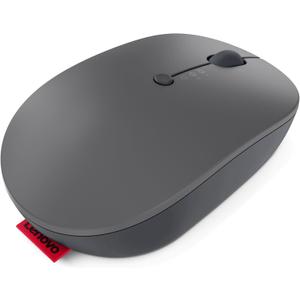 Lenovo Go Multi-Device Wireless Mouse, 2.4GHz Nano USB-C Receiver, Bluetooth, Adjustable DPI, USB-C Rechargeable Battery, Qi Wireless Charging, Ambidextrous, GY51C21211, Grey