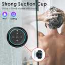 XLEADER, Upgraded, Pro Shower Speaker, Certified IPX7 Waterproof Bluetooth Speaker, with Suction Cup, Silicone Lanyard, 8W Crystal Sound&Rich Bass, 15H Playtime, Ideal Gifts - SoundAngel Mate(2 Gen)