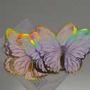 PerKoop 10 Pcs Large Butterfly Centerpieces for Tables Butterfly Party Decorations 3D Paper Table Toppers Centerpieces Wall Decor for Birthday Baby Shower Wedding Party Supplies (Pink, Purple)