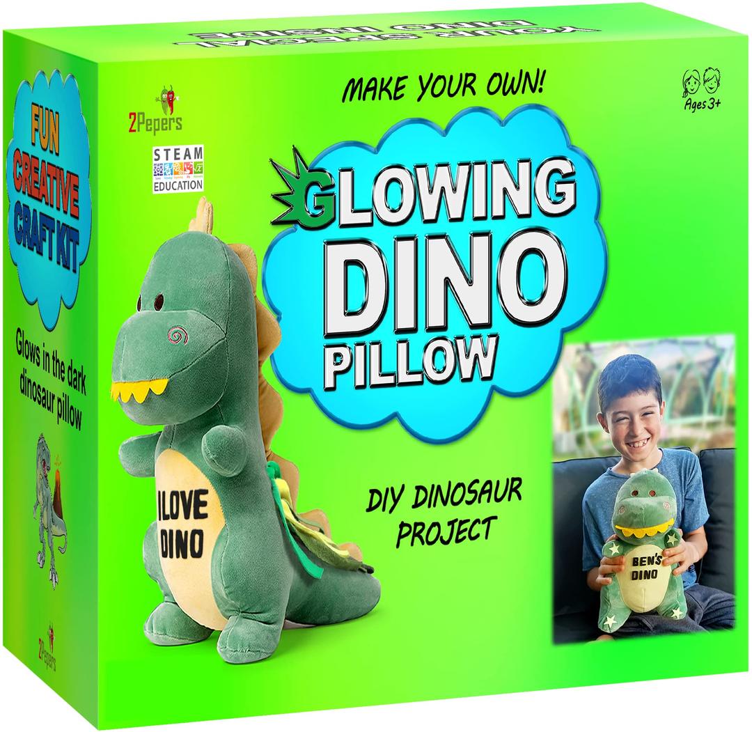 Glowing Dino Pillow DIY