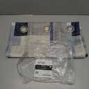 No. 918 Blockade Geometric Blocks Semi-Sheer Grommet Curtain Panel, 40" x 84, Navy