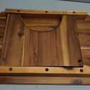 Wooden Step Stool, 9'' One Step Stool for Adults, Wooden Beside Step with 550 Lbs Load Capacity, Heavy Duty/Portable/Nonslip/Durable Construction Safe Step for Bedroom/Kitchen (Warm Acacia)