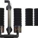 AQUANEAT Air Driven Sponge Filter, Quiet Aquarium Filter with Ceramic Media Balls, for Betta Fry Shrimp Tank, with 2 Spare Sponges (Middle up to 40Gal)
