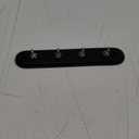 Spectrum Diversified 53204 Four Hook Key Rack, Black/Chrome