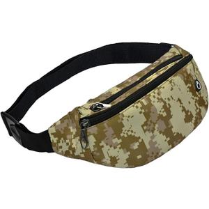 Fanny Packs for Men and Women, Water-Repellent Sports Waist Pack Bag for Travel Hiking Running Hands-free