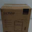 Silonn Nugget Ice Maker Countertop, Crushed Ice Maker & Pebble Ice Machine Produces 44lbs/24h with Front Pull-Out Water Tank & Removable Basket for Home/Kitchen, Stainless Steel