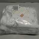 Mr. Pen Christmas Tree Skirt  48 Inches, White Faux Fur with Silver Snowflakes