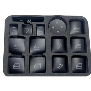 14 Pack Interior Door Armrest Window Switch Button Trim Cover Compatible with A B C E G GLA CLA GLK GL ML GLE Class missing 2