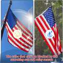 American flag, American Flags for Outside,3x5 American Flag Outdoor Heavy Duty Tear Resistant,Outdoor AmericanFlag, Water-Resistant Sturdy American Flag 3x5 Ft Outdoor Heavy Duty,all Weather US Flag