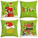 Christmas Pillow Covers 18x18 Navidad Throw Pillow Cases Winter Xmas Decor Merry Christmas Decorations for Home