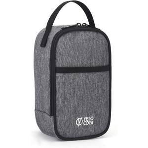 Yelocota Small Size Insulated Lunch Bag- A Palm-Sized Snack Bag- Mini Cooler Bag with Handle Buckle for Travel,Work,School(Storage Space below 20oz)- Also Suitable for Pairing with Food Jar