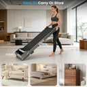 Walking Pad Treadmill for Home - Under Desk Walk Pads with Remote Control Mini Running Portable Electric Machine Adjustable Slim Compact with 0.6-4.0MPH Max up 220 Lbs Modes for Office Small Spaces