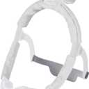 3 Pcs Satin Strap Covers, Silky Mask Frame Covers Pads Compatible with DreamWear or AirFit N30i/P30i Headgear Cover Set Hair Protector for Women Face Cushion for Reduce Red Marks (Light Grey)