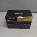 FUNPENY Christmas Net Lights, 9.8ft x 6.6ft 200 LED Mesh Decor Clear Wire with 8 Modes Waterproof Connectable Xmas Decorations for Outdoor Bushes Yard Lawn Patio Tree Garden Party (Multi Colored)