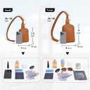 INICAT Lightweight Small Crossbody Sling Bag for Women(Brown)