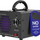 Ozone Generator Machine 160,000mg/h, High Capacity Ozone Odor Eliminator Removal Air Purifier for Home Car Pet & Basement Odor, Suitable for Spaces up to 7,000 Square Feet, Black