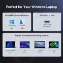 TobenONE 16-in-1 USB-C Docking Station 3 Monitors & Dual Monitor,2 HDMI+DP+6 USB Ports for Office & Home Use,Capable of 100W Power Supply & 2.5Gbps Ethernet, Used with Dell/HP/Lenovo