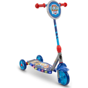 Huffy Paw Patrol Toddler 3 Wheel Scooter, Lights Up with 42 Multi-Color LEDs, Stable Wide Deck Kick Scooter, Ages 2-5, Max Weight 60lbs