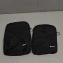 Moyad Reusable Sandwich Bags 2 Pack, Insulated Snack Bag for Lunch Bag, BPA Free Lunch Pouch for Men Women for Picnic, Travel, Office (Black)