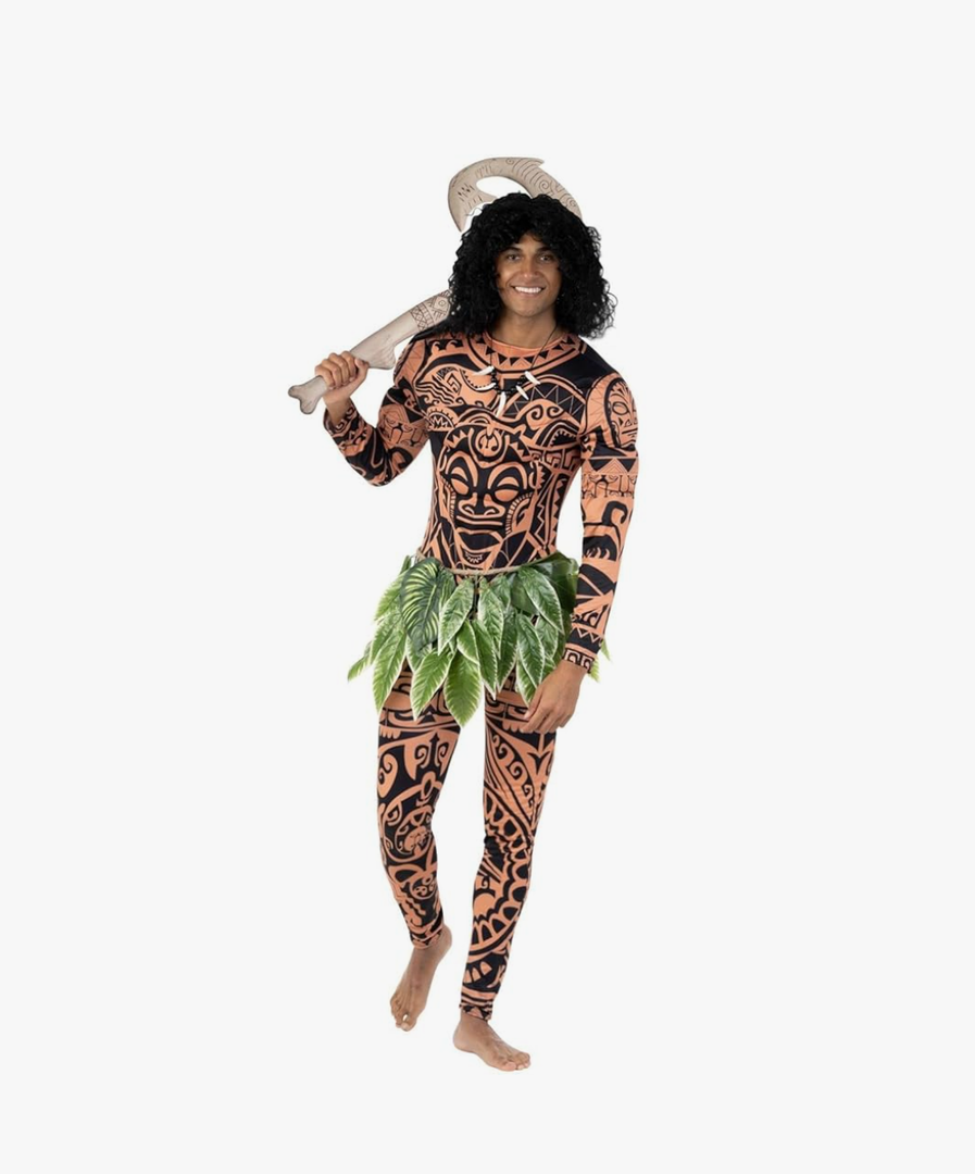 Morph Maui Costume for Men, Hawaiian Tattoo Costumes, Maui Costume Adult, Fancy Dress For Adults, Adult Halloween Costumes, Xl
