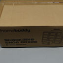 HomeBuddy Shoe Organizer for Closet - 12 Pack Shoe Boxes Clear Plastic Stackable Bins, Clear Shoe Boxes Stackable with Lids, Sneakers Storage Case, Zapateras Organizer for Shoes, Closet Shoe Organizer