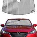 Pigenius Windshield Sunshade for Mazda 3 2014-2018 (Sedan & Hatchback), Reversible Silver/Black