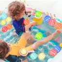 12PCS Reusable Water Balloons Set - 6 Colors Silicone Refillable Splash Balls for Kids Outdoor Summer Activities, Pool Beach Water Games, Fast Self-Sealing Water Bomb Toys