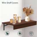 Wire Shelf Covers, Wire Shelf Covers for Pantry, Wardrobes, and Wire Racks, Creating a Clean and Smooth Appearance That Does Not Require Assembly, Prevents Scratches, Easy to Clean
