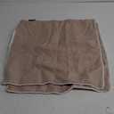 Phantoscope Pack of 2 Outdoor Waterproof Solid Throw Decorative Pillow Cover Decorative Square Outdoor Pillows Cushion Case Patio Pillows for Couch Tent Sunbrella, Light Coffee 20x20 inches 50x50 cm