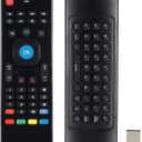 MX3 2.4G Mini Wireless Keyboard,Multifunctional Air Mouse with Input Voice Infrared Remote Control for Android TV Box Projector PC MAC PS3 Pad Xbox:MX3-NC-V