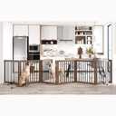 Vantas 144" x 30", No-Assembly Wooden Dog Gate with Door, Brown
Freestanding Stability, Extra Wide, Walk-Through Easy, Easy Storage, Easy to Move, Safety Fence, With Support Feet