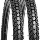 YUNSCM 2-PCS 26" Bike Tires 26x1.95/54-559 Compatible with 26 x 1.95 26x2.0 All-Terrain Directional Tread Bike Bicycle Tires (Y-1201)