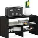 Furinno Hermite Desk Top Organizing Shelf Bookcase, Espresso