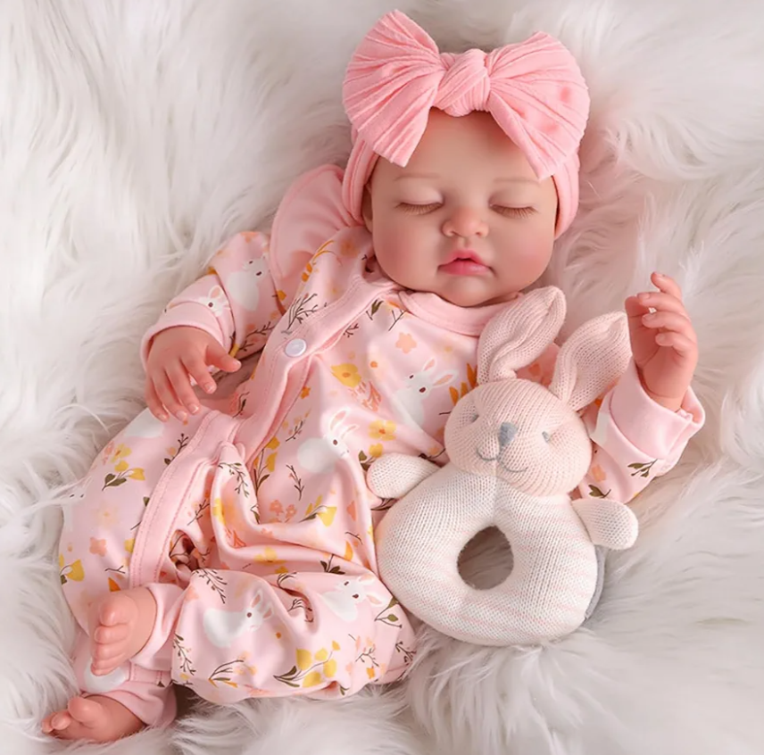 BABESIDE Lifelike Reborn Baby Dolls Girl - 20 Inch Realistic Newborn Baby Doll with Poseable Body, Real Life Baby Dolls with Accessories for 3+ Year Old Girls Gifts, Pretend Play, Collection