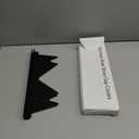 Stainless Steel Stove Gap Covers (2 Pack), Stove Gap Filler, Stove Counter Gap Guards for Kitchen, Range Trim Kit, Easy Clean with Heat Resistant, Adjustable Length 13.8 to 27.6, Width 0.79" Black