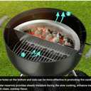 onlyfire Charcoal Basket, Grill Basket with Water Reservoir, Stainless Steel Coal Briquet Holder for Weber 22/26 Inch Kettle Grills and Other Similar Charcoal Grills