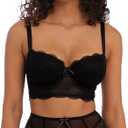 Freya Women's plus-size Freya Fancies Underwire Longline Bra (34F, Black)