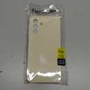 for Samsung Galaxy A17 5G Phone Case Silicone, Minimalist Ultra Thin Slim Soft Rubber Gel Solid Color Matte Cute Case for Women, Girly Plain Aesthetic Design & Camera Cover, Beige Stone Cream