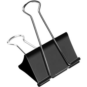 Jumbo Binder Clips 3 inch, Binder Clips Extra Large Heavy Duty 6 Pcs for Office Supplies, Black