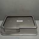 High Sided,XL Stainless Steel Cat Litter Box with Metal Lid,10.24 inch Tall
