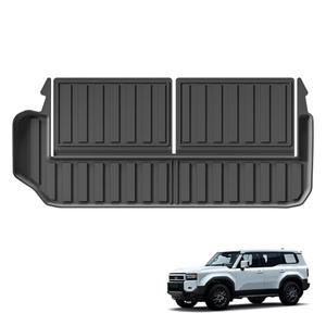 SMABEE Cargo Liner for 2024 2025 2026 Toyota Land Cruiser Prado 250 7 Seater (Not Fit 5 Seat), TPE All Weather Cargo Mat Accessories Interior Black