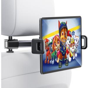 Pro Tablet iPad Holder for Car Backseat Tablet Holder Phone Mount Stand for iPad, Tablets, Nintendo Switch, iPhone, Smartphones 4.7" to 12.9" Devices, Essentials Car Accessories (A)