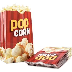 Snappy Popcorn Flat Bottom Theater Popcorn Bags, 32 oz, 1000 Count