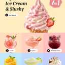 Ice Cream Maker & Slushie Machine Soft Serve Ice Cream Machine 7 Presets